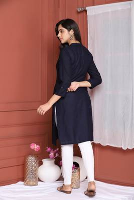 Black Solid Kurta 3