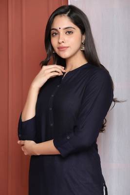 Black Solid Kurta 4