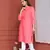 PEACH SOLID KURTA