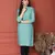 SEA GREEN SOLID KURTA