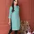 SEA GREEN SOLID KURTA
