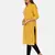 YELLOW PRINTED KURTA