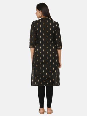 Black Printed Kurta 8