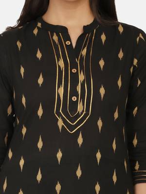 Black Printed Kurta 9
