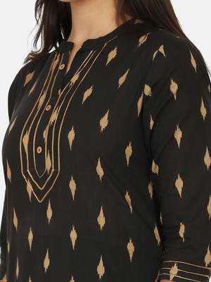 Black Printed Kurta 10