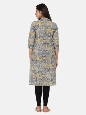 Aqua Printed Kurta 5