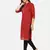 RED PRINTED KURTA