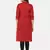 RED PRINTED KURTA