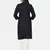 BLACK SOLID KURTA