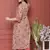 BEIGE PRINTED KURTA AND BOTTOM