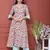BLUE PRINTED KURTA AND BOTTOM