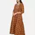 MUSTARD PRINTED KURTA AND BOTTOM