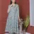 BLUE PRINTED KURTA AND BOTTOM