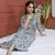 BLUE PRINTED KURTA AND BOTTOM