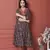 BLACK PRINTED KURTA AND BOTTOM
