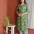 GREEN PRINTED KURTA AND BOTTOM