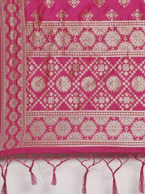 Cream woven jacquard unstitched lehenga 4