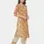 YELLOW PRINTED KURTA AND BOTTOM