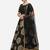 Black & Gold-Toned Semi-Stitched Jacquard Banarasi Silk Lehenga Choli