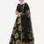 Black & Gold-Toned Semi-Stitched Jacquard Banarasi Silk Lehenga Choli