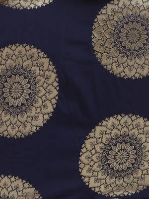 Women Blue Jequard Banarasi Silk Lehenga Choli with Dupatta 5