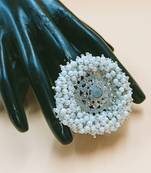 Multicolor agate rings