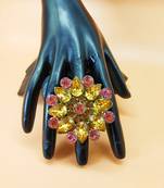 Multicolor agate rings