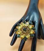 Multicolor agate rings