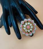 Multicolor agate rings