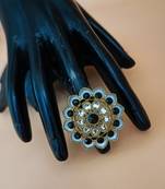 Multicolor agate rings