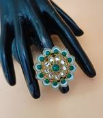 Multicolor agate rings