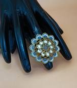 Multicolor agate rings