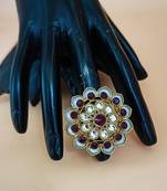 Multicolor agate rings