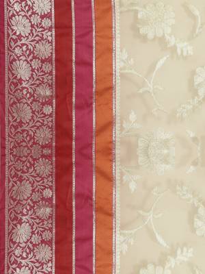 Grey silk woven saree with blouse 3