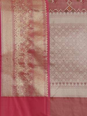 Maroon Art Silk woven saree with blouse 4