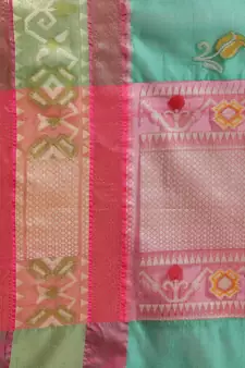 Green Art Silk woven saree with blouse