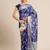 BLUE Art Silk woven saree with blouse