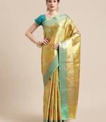 Gold Tissue  woven saree with blouse
