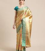 Gold Tissue  woven saree with blouse