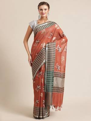 red silk woven saree with blouse 1