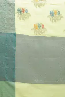 multicolor silk woven saree with blouse