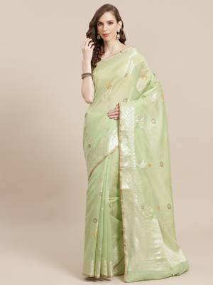 multicolor cotton woven saree with blouse 1