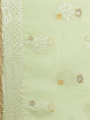 multicolor cotton woven saree with blouse 3