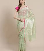 multicolor cotton woven saree with blouse