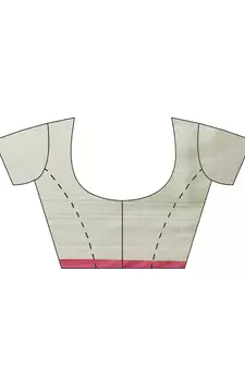 multicolor cotton woven saree with blouse