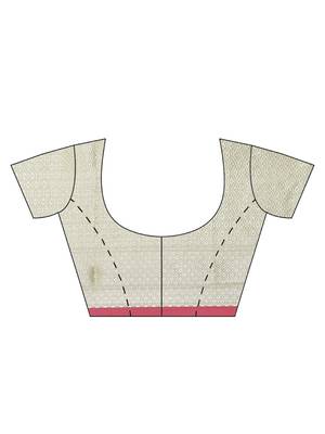 multicolor cotton woven saree with blouse 5