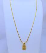 Lord Laxmi Pendent with Gold Plated Chain for Women & Girls