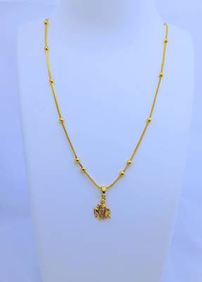 Lord Krishna Pendent with Gold Plated Chain for Women & Girls 2