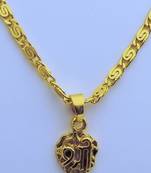 Shree Symbol Pendent with Gold Plated Chain for Women & Girls