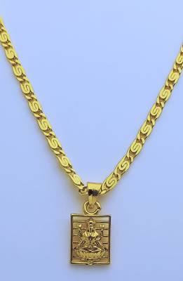 Lord Laxmi Pendent with Gold Plated Chain for Women & Girls 1